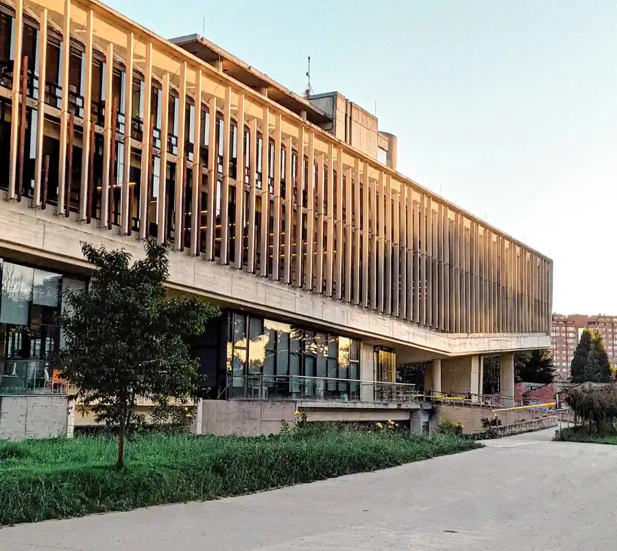 Architectural photography, from the nursing faculty of the National University of Bogotá